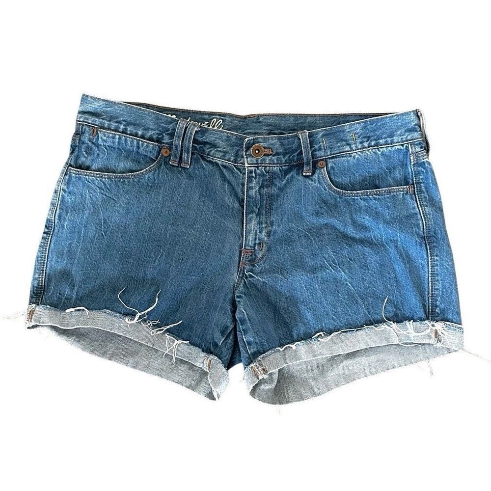 Madewell jean cuff  raw hem shorts 31